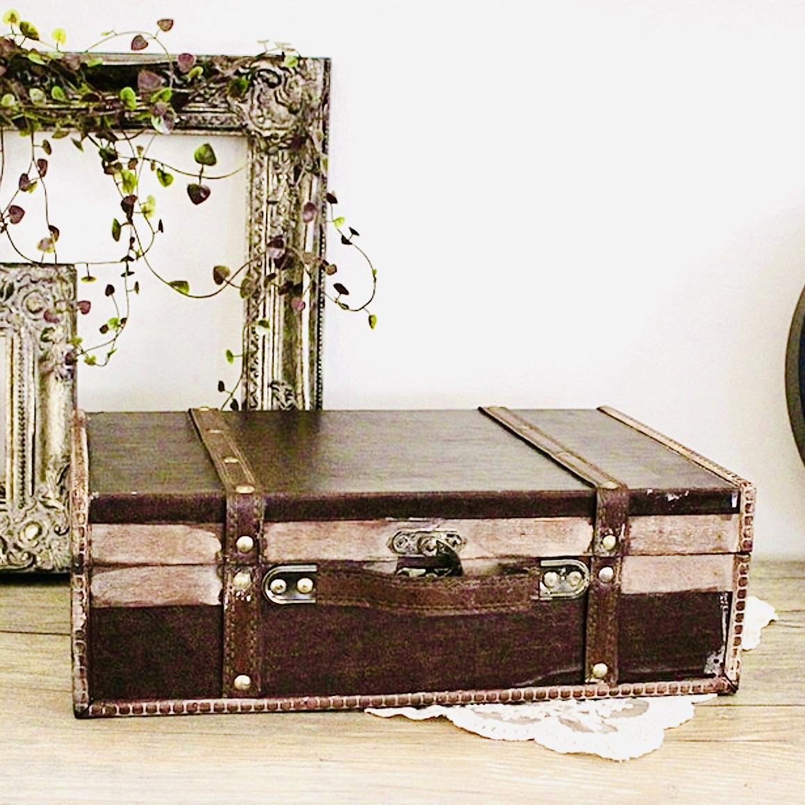 オールド　トレジャーボックス　トランクケース 宝箱 ボックス 小物入れ 木製 6,688円