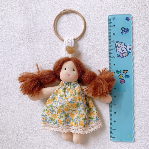 手作り 刺繍 布製 可爱いミニドール 人形 ぬいぐるみ バッグチャーム