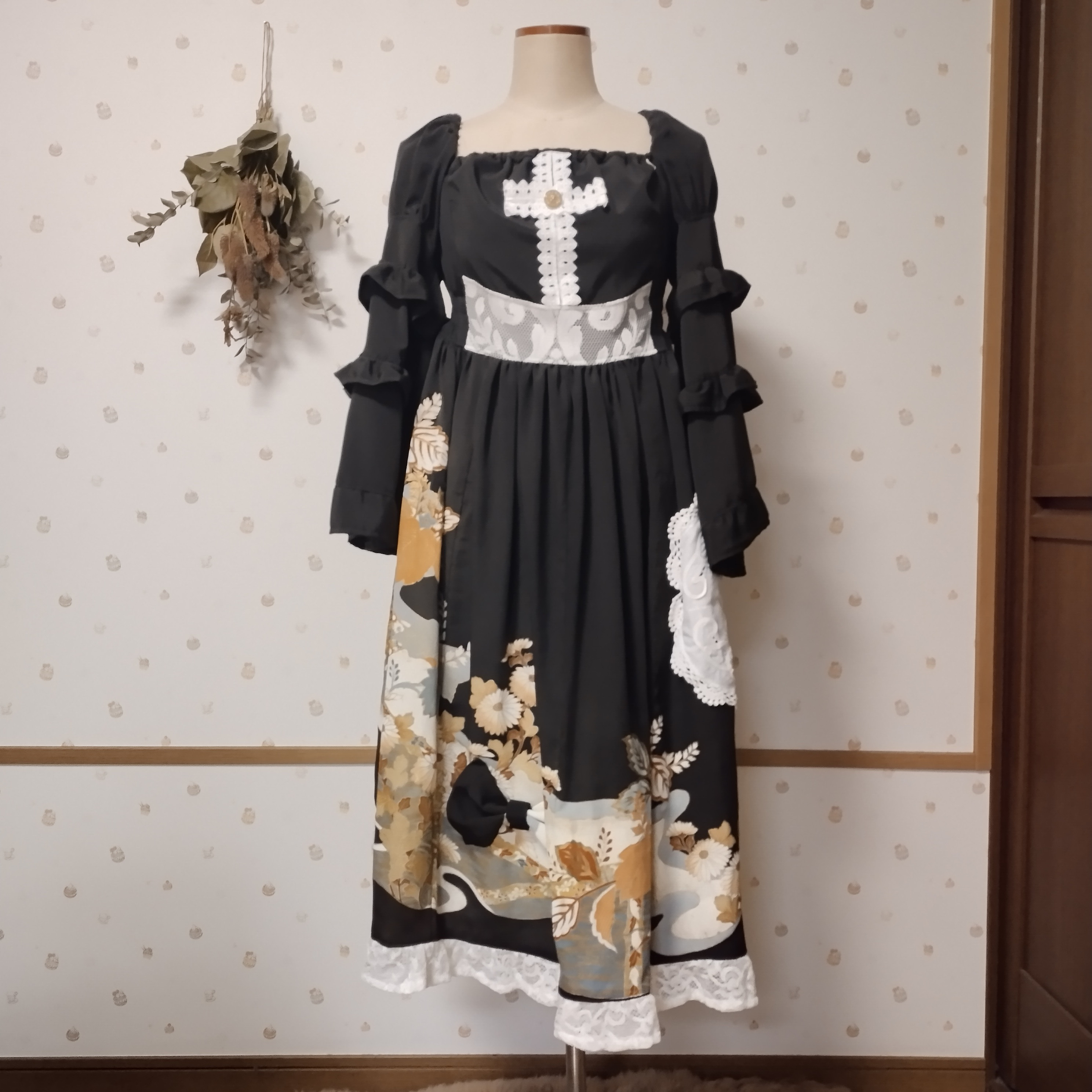 着物リメイク　留袖bébéワンピース