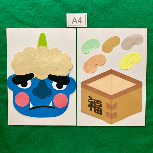 きりん【壁面飾り】まとめ3点 『菖蒲 と 太鼓橋』イチョウ並木と鹿・達磨 ききょう 9輪 〈夏～秋の壁面〉 画用紙 壁面飾り 保育園・幼稚園