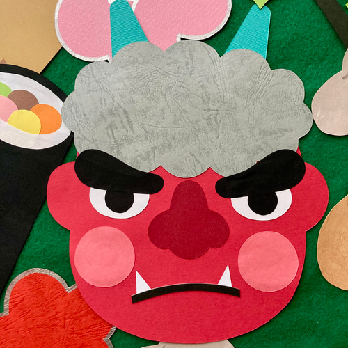 きりん【壁面飾り】まとめ3点 『菖蒲 と 太鼓橋』イチョウ並木と鹿・達磨 9eab03323ef52e769c238d08acf927