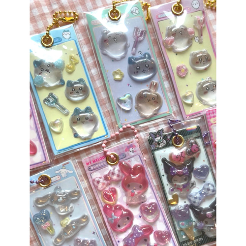 ⭐︎ボンボンドロップシールキーホルダー⭐︎① シール・ステッカー