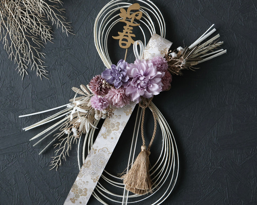 2way）シックで愛らしい迎春の華〈ホワイトL〉 大人 シック ラタン