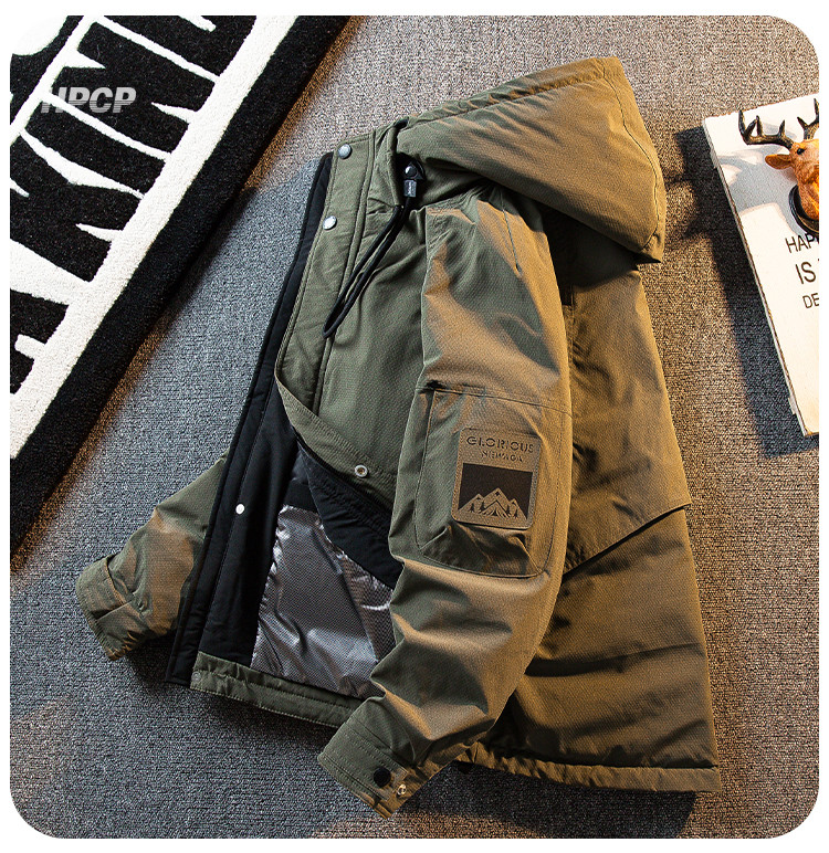厚手のHPCP厚手の風防トップコート男性の秋冬のブランド暖かいアヒルの羽毛のダウンジャケット男性冬です以上翻译结果来自有