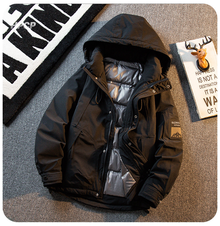 厚手のHPCP厚手の風防トップコート男性の秋冬のブランド暖かいアヒルの羽毛のダウンジャケット男性冬です以上翻译结果来自有