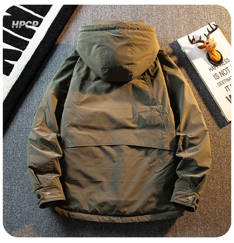 厚手のHPCP厚手の風防トップコート男性の秋冬のブランド暖かいアヒルの羽毛のダウンジャケット男性冬です以上翻译结果来自有