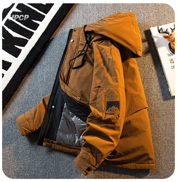 厚手のHPCP厚手の風防トップコート男性の秋冬のブランド暖かいアヒルの羽毛のダウンジャケット男性冬です以上翻译结果来自有