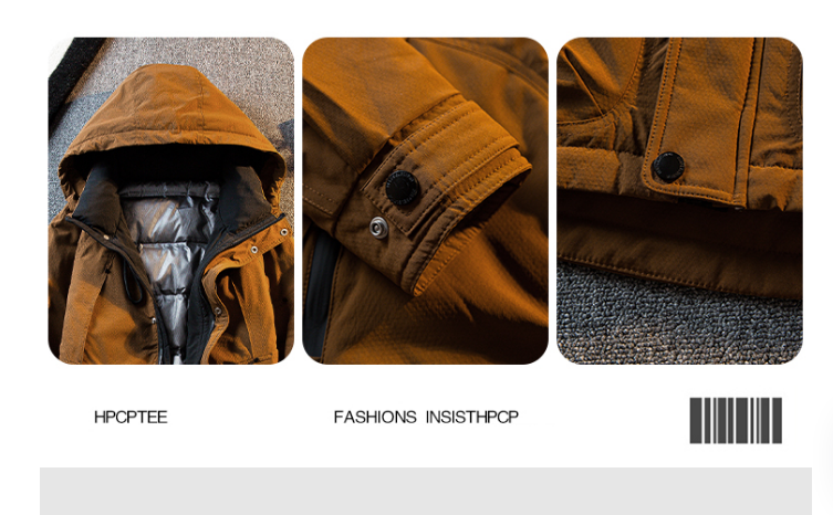 厚手のHPCP厚手の風防トップコート男性の秋冬のブランド暖かいアヒルの羽毛のダウンジャケット男性冬です以上翻译结果来自有