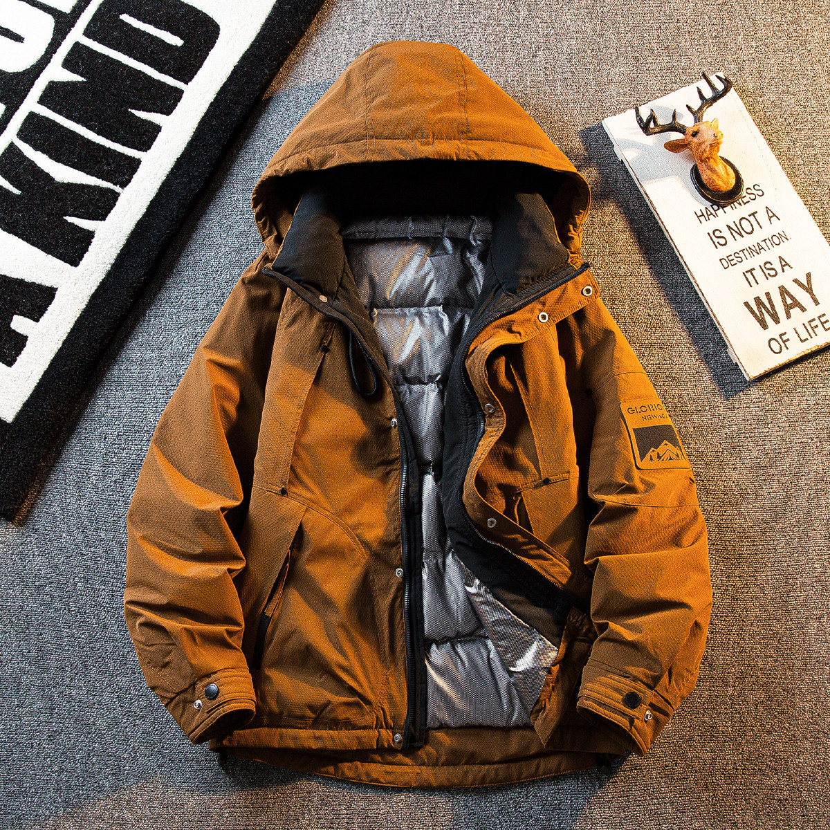 厚手のHPCP厚手の風防トップコート男性の秋冬のブランド暖かいアヒルの羽毛のダウンジャケット男性冬です以上翻译结果来自有