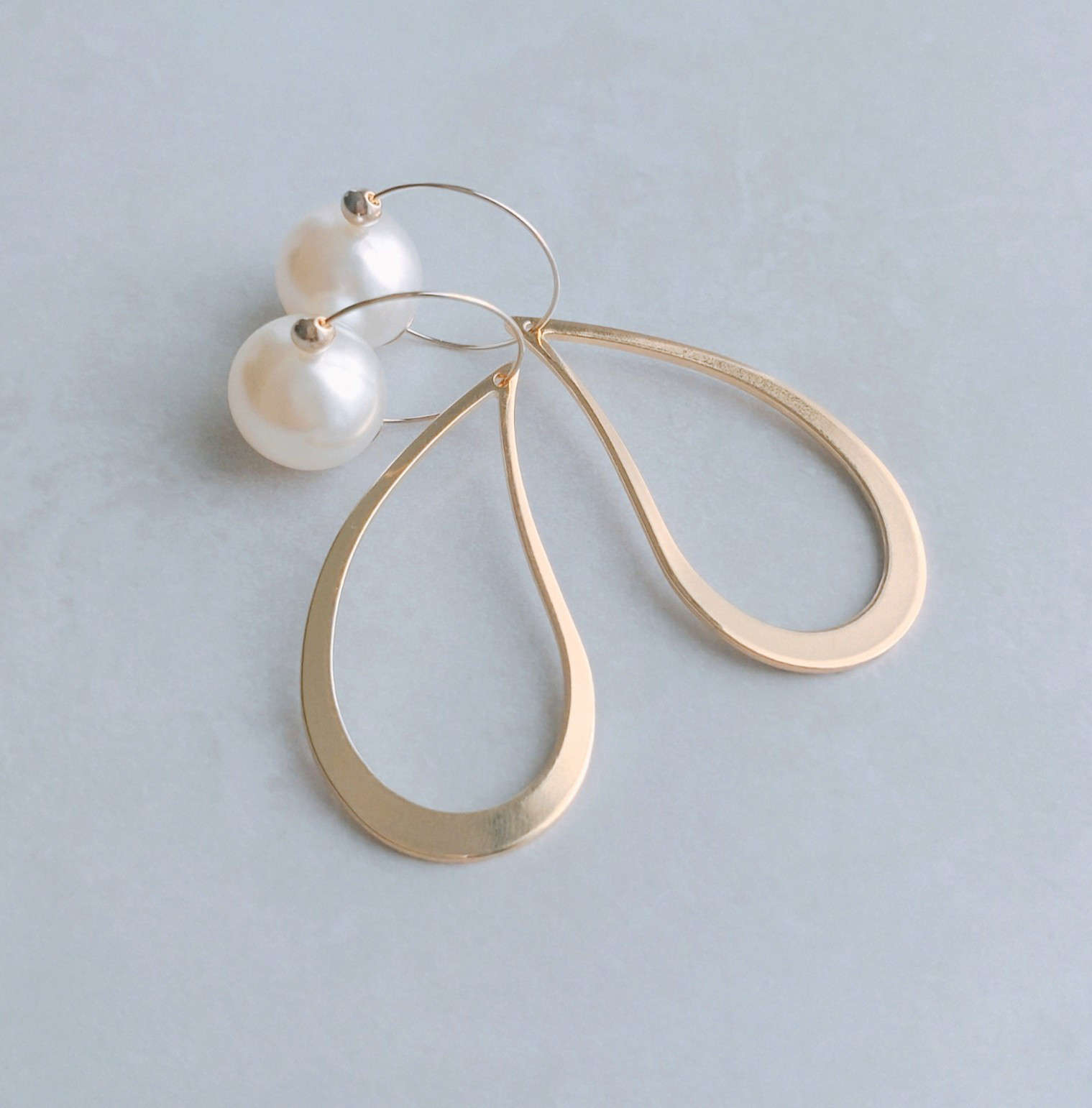 さとう式リンパケア イヤーカフ（ビューティーカフ）ティアドロップフープ