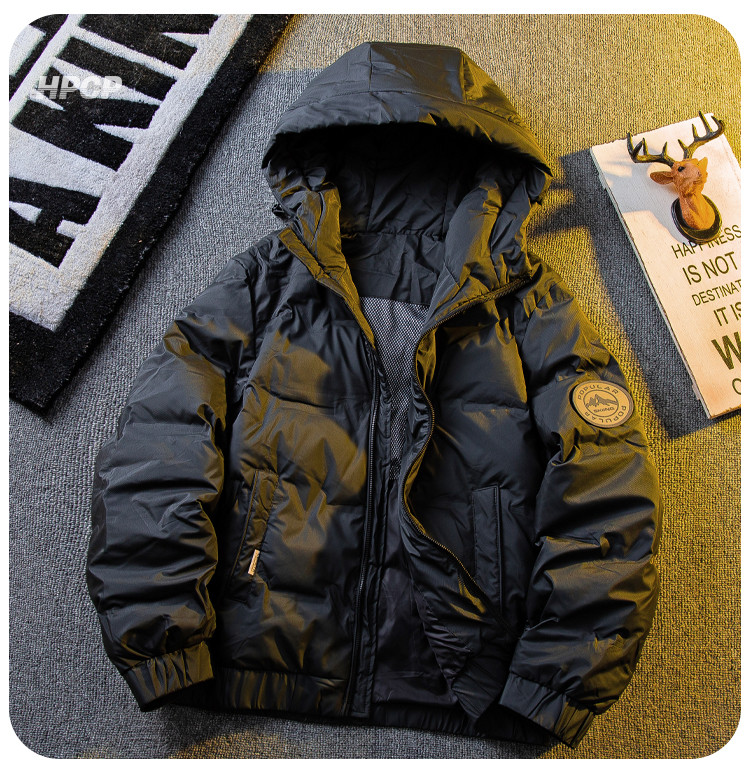 ハイエンドハイエンドブランドのアルファベット圧花の薄いダウンジャケットHPCP冬の男性を厚くしますフーリガンハンサム暖か