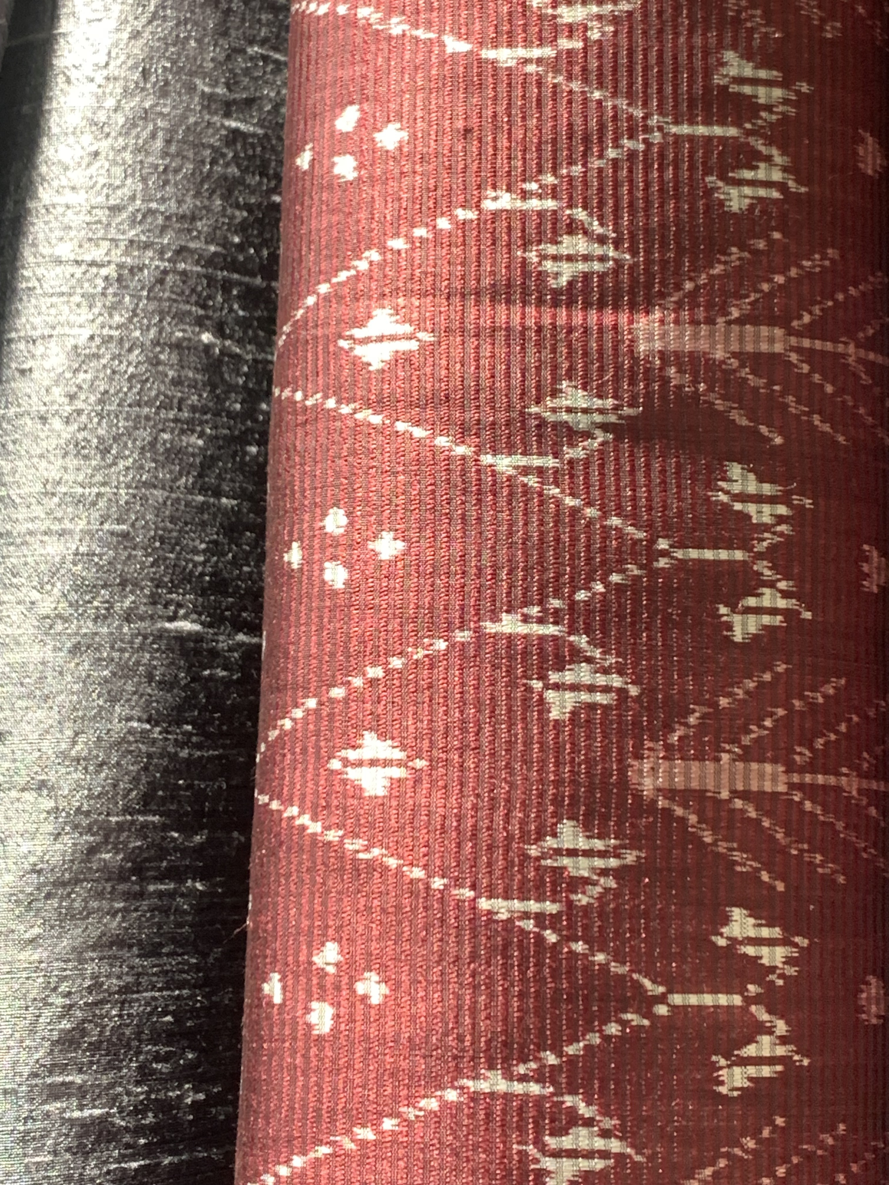 新作　絣　シルク　カンボジアシルク　クリスマス