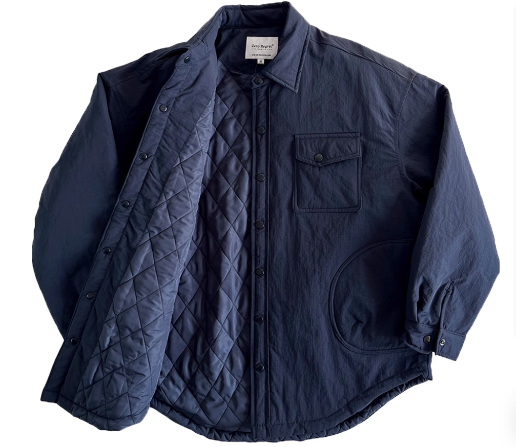 日系復古の潮牌の襟を返して工装の綿の服男性山系の機能秋冬のゆったりとしたキルティング夾綿防風外套男性