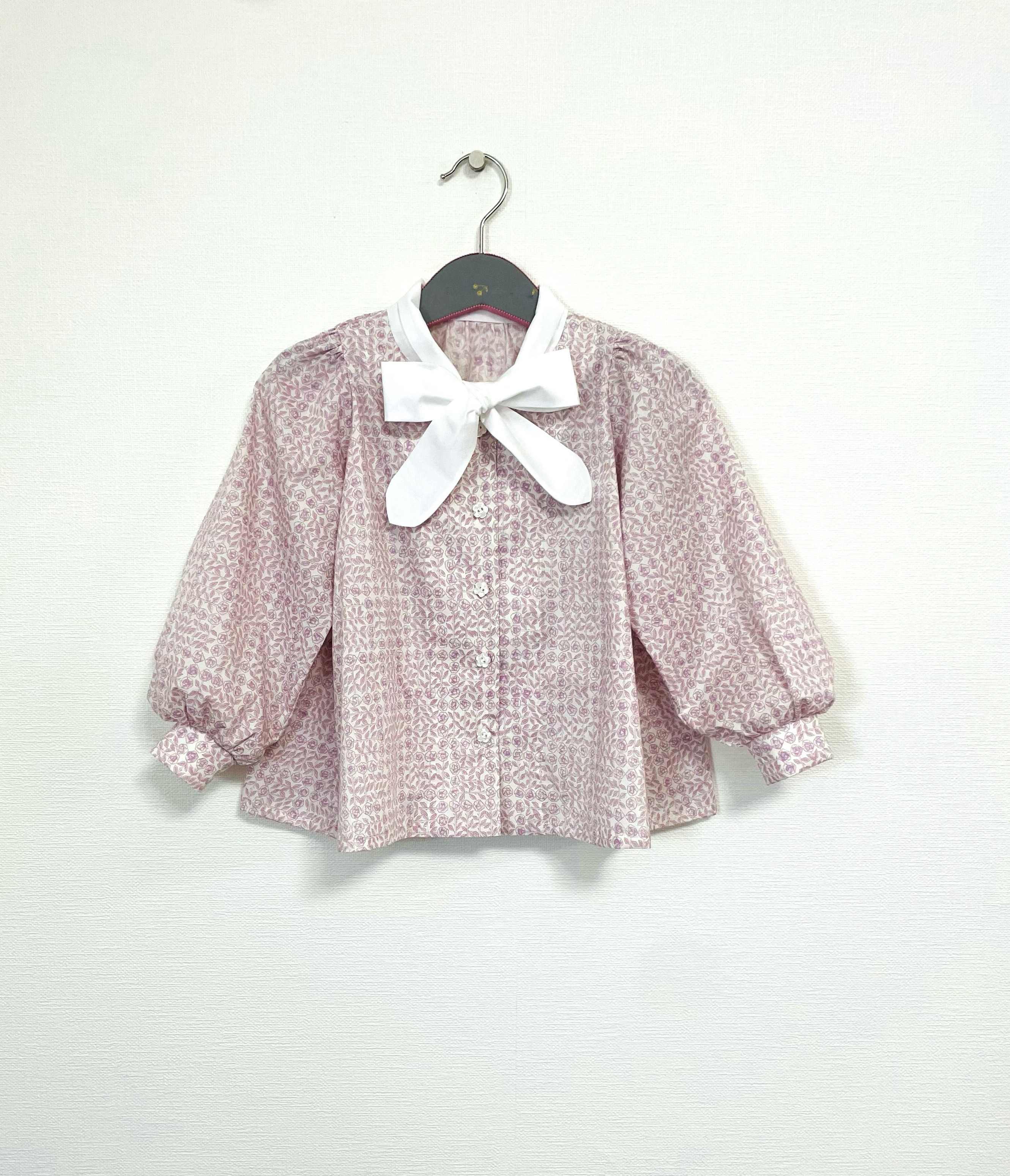 100〜130サイズ✨　子供ブラウス　ミナペルホネン✖️リバティブラウス《スリーピングローズ》