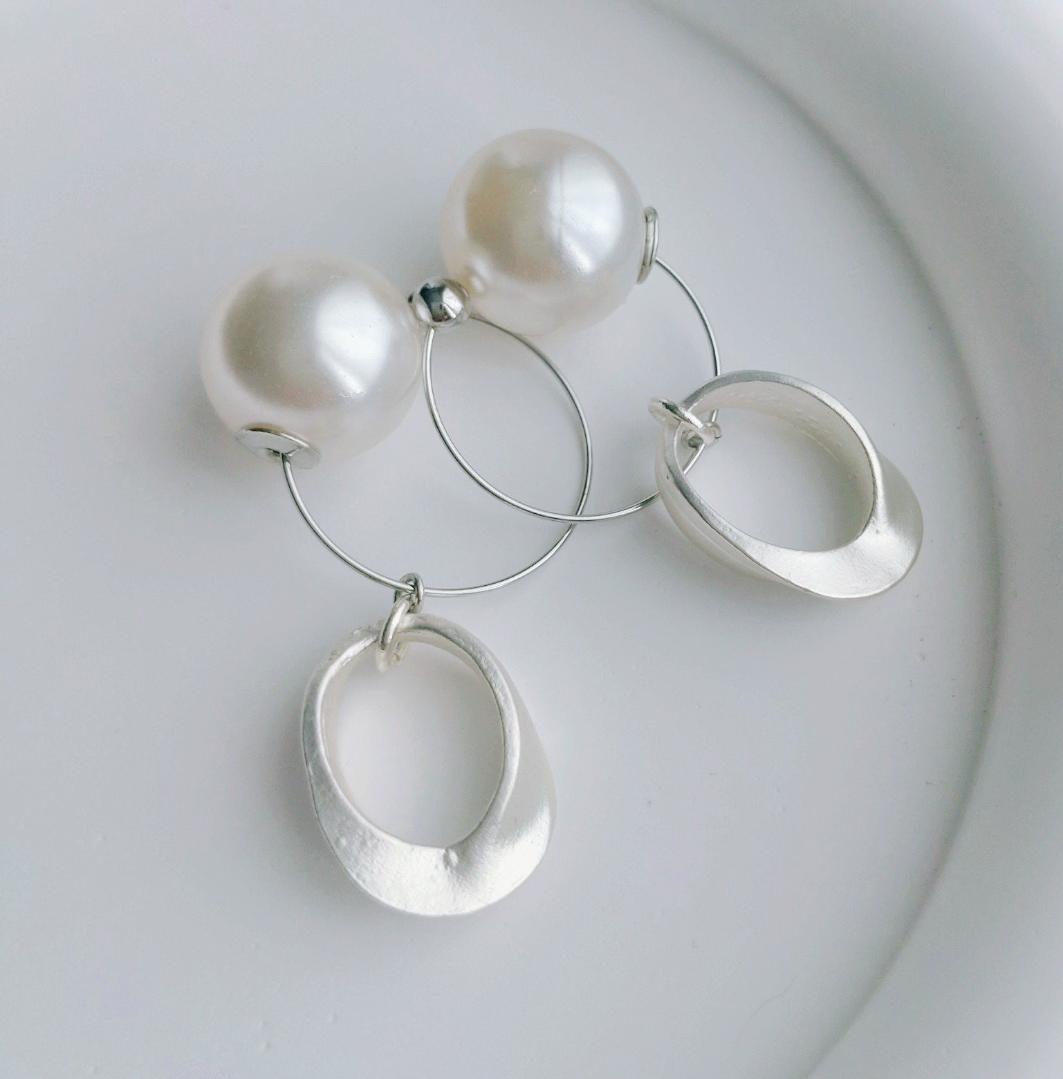 さとう式リンパケア イヤーカフ（ビューティーカフ）シンプルシルバーオーバル