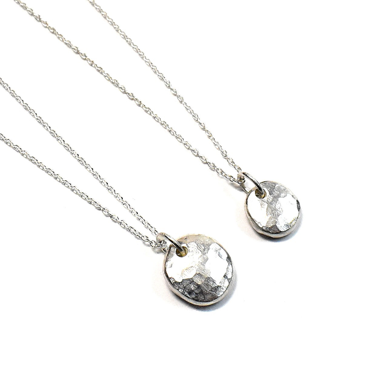 槌目模様 ペアネックレス　No-06