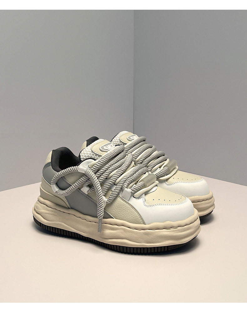 DAMAI小人数国潮ステルス内7センチ上昇カジュアル靴溶解靴男女厚底百合板靴