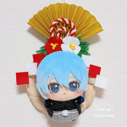 しめ縄 お正月飾り 寝そべり マスコット ちびぐるみ ぬいぐるみ用 ぬい