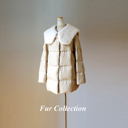 美品 J-white リアルムートンコート フォックスファー パッチワーク L 美品 J-white リアルムートンコート フォックスファー パッチワーク L