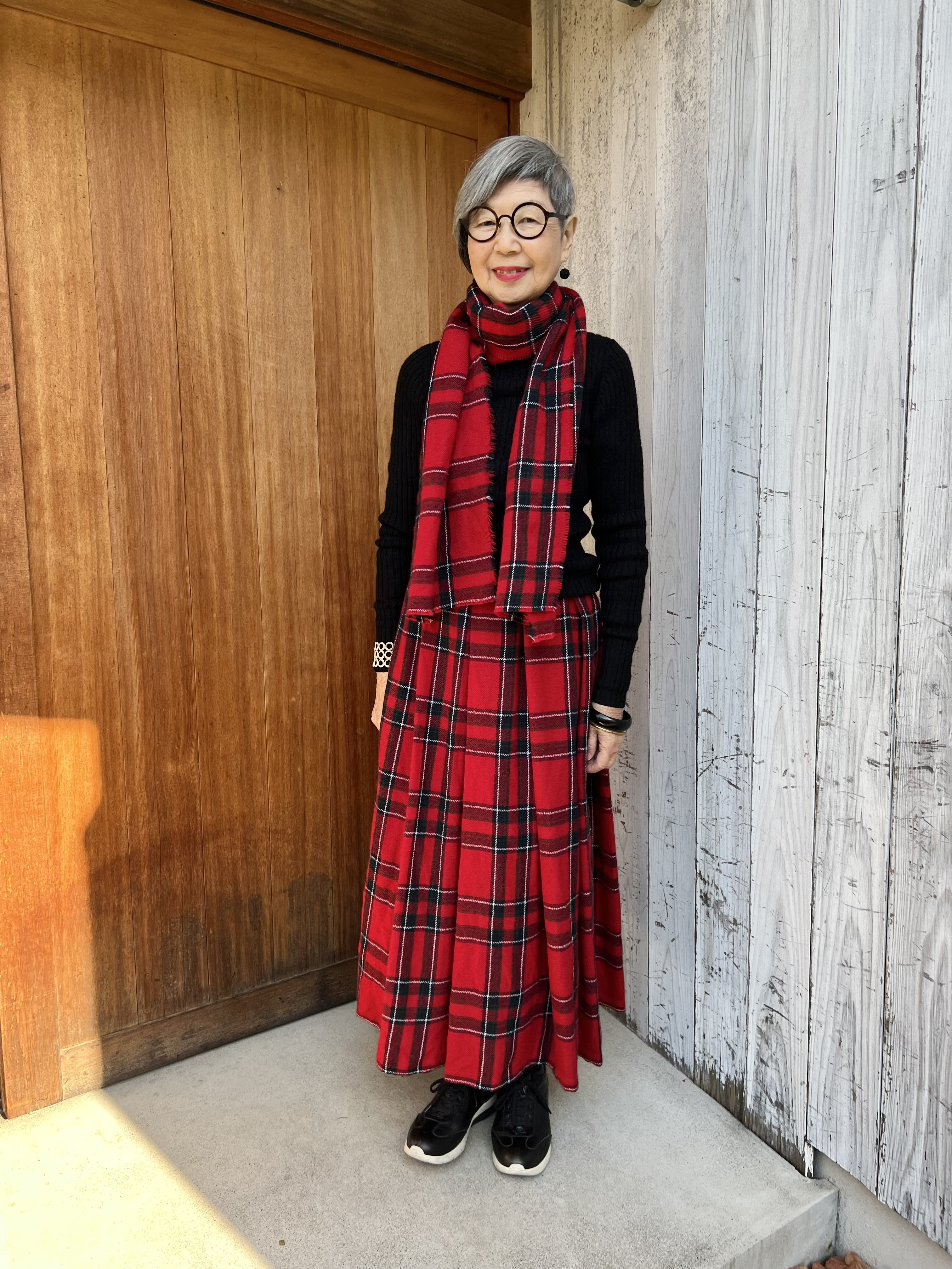 受注品★冬が楽しいスカートシリーズNo.11★スコットランド産ウール100%を使ったセミオーダースカート