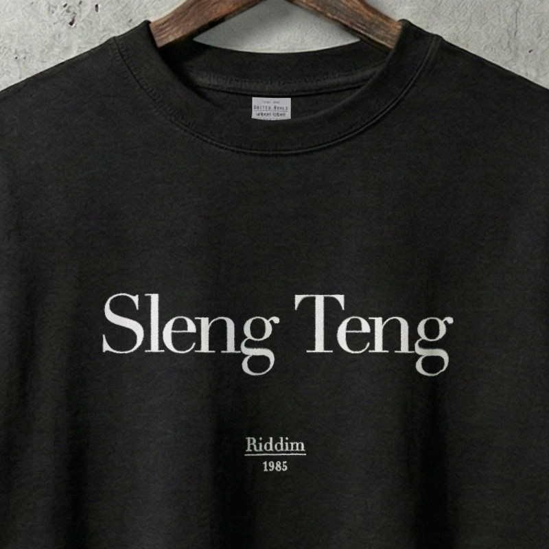 レゲエ リディムTシャツ｜Sleng Teng｜9.1oz 極厚ヘビーウェイト｜DTF 3箇所プリント