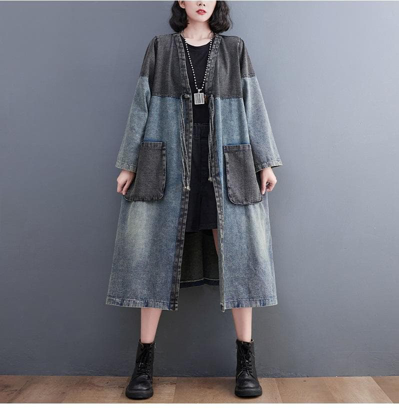 デニム　ワンピース　シャツ　大きいサイズ レディース 春　秋冬　 新品 長袖