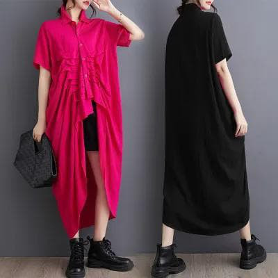 イレギュラー　トップス　大きいサイズ レディース 変形　春夏　 新品 半袖