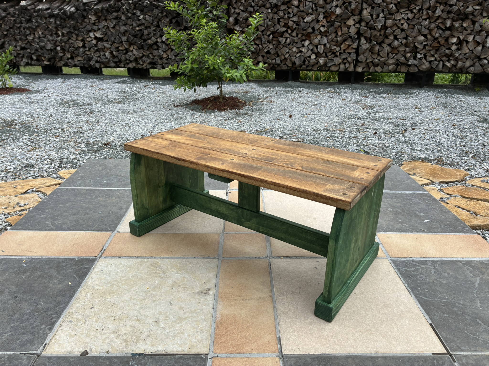 キッズチェア　ベンチイス グリーン