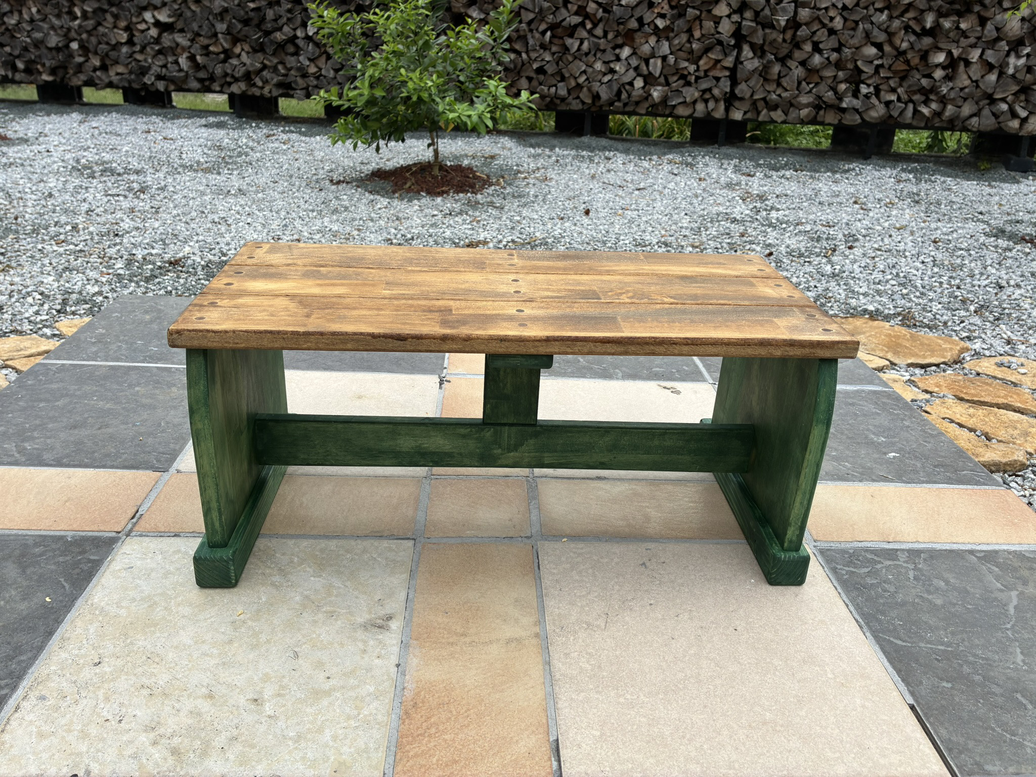 キッズチェア　ベンチイス グリーン