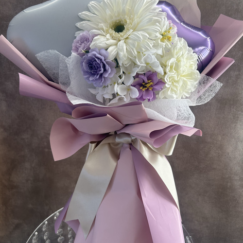 名入れギフト】成人式 卒業式 フラワーバルーンブーケ 写真映え