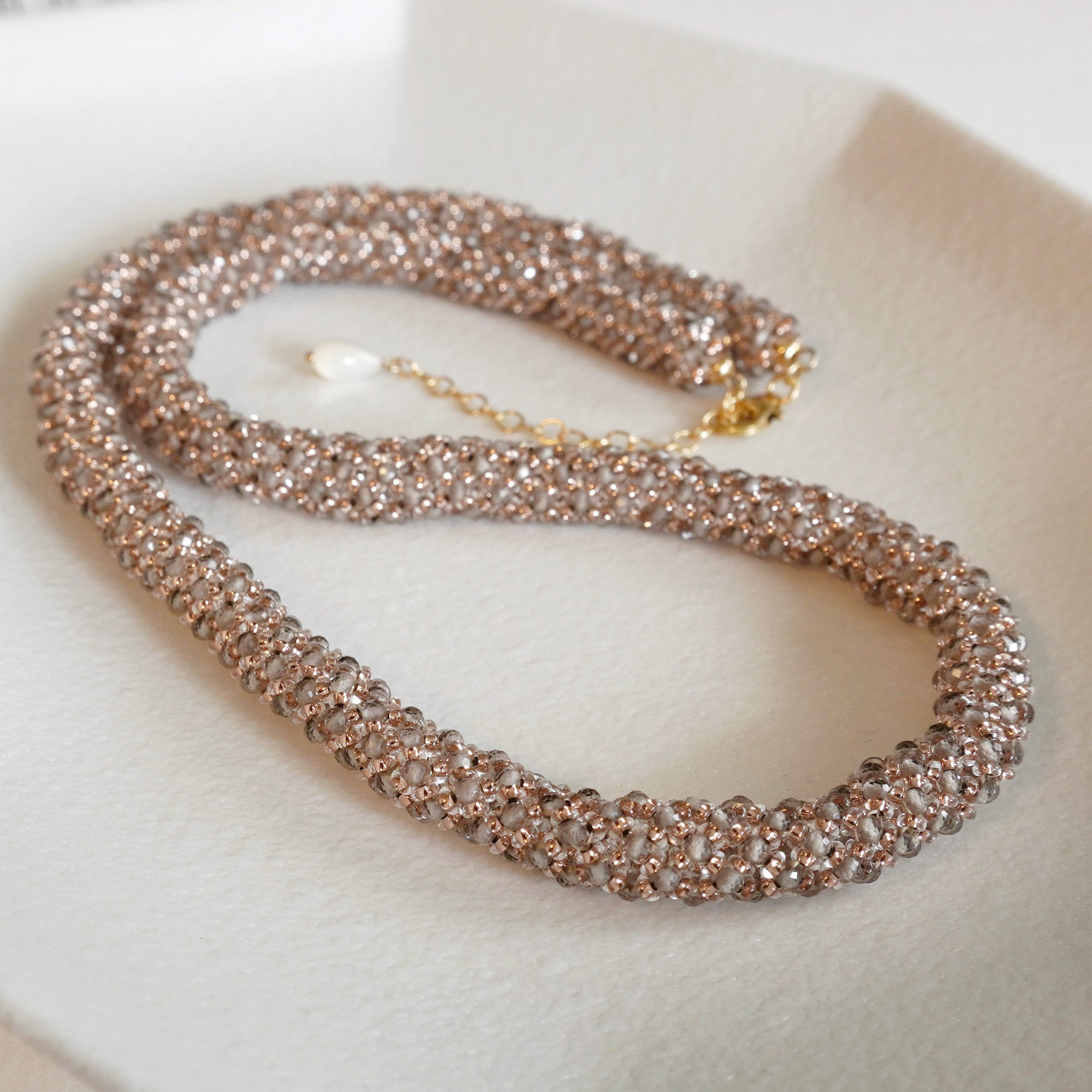 オブシディアンのネックレス ~Nuit d'étoiles~ 8,352円