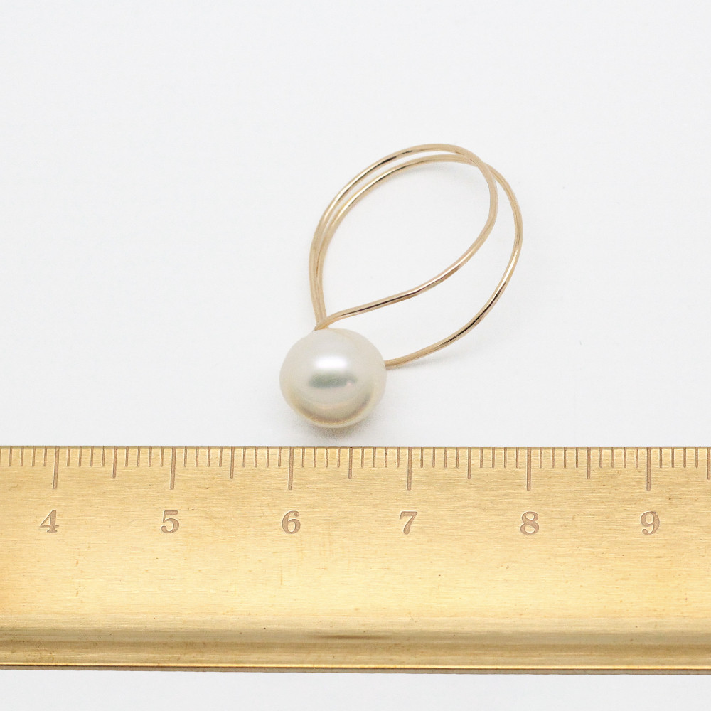 【淡水パール】ループパールリング　K14GF　R1726