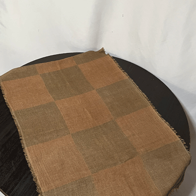 大人シック 熟成柿渋染めストールK25108