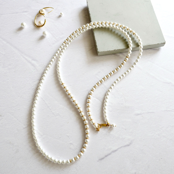 超值套裝【選擇您的耳環】珍珠三件組：胸針、耳環和項鍊。免運費。 第13張的照片