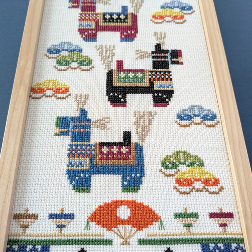 クロスステッチの絵 極小クロスステッチ完成品 曼珠沙華 - MIKIBLOOM'S GALLERY | minne