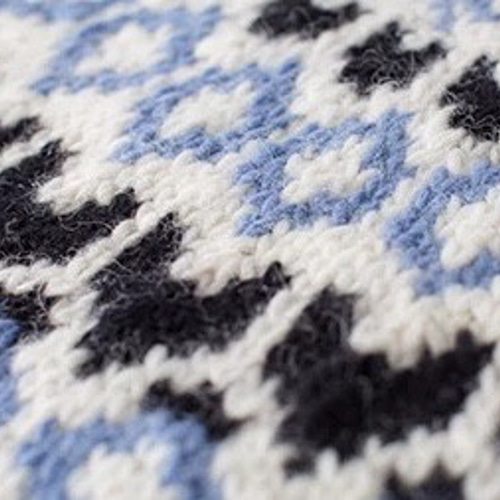 ウール100% フェアアイル ノルディック柄 手編みセーター 北欧ニット