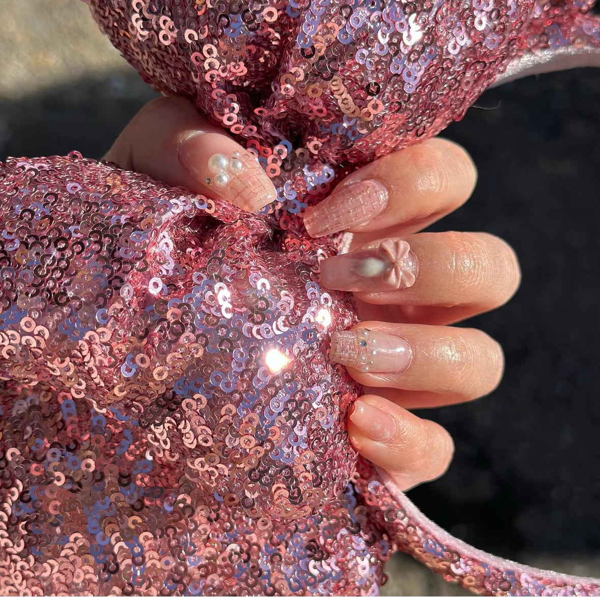 POYO/トレンド/ニュアンス/冬/ちゅるんネイル/じゅわっと/ブライダル/オフィス/デート/ピンク/テーマパーク