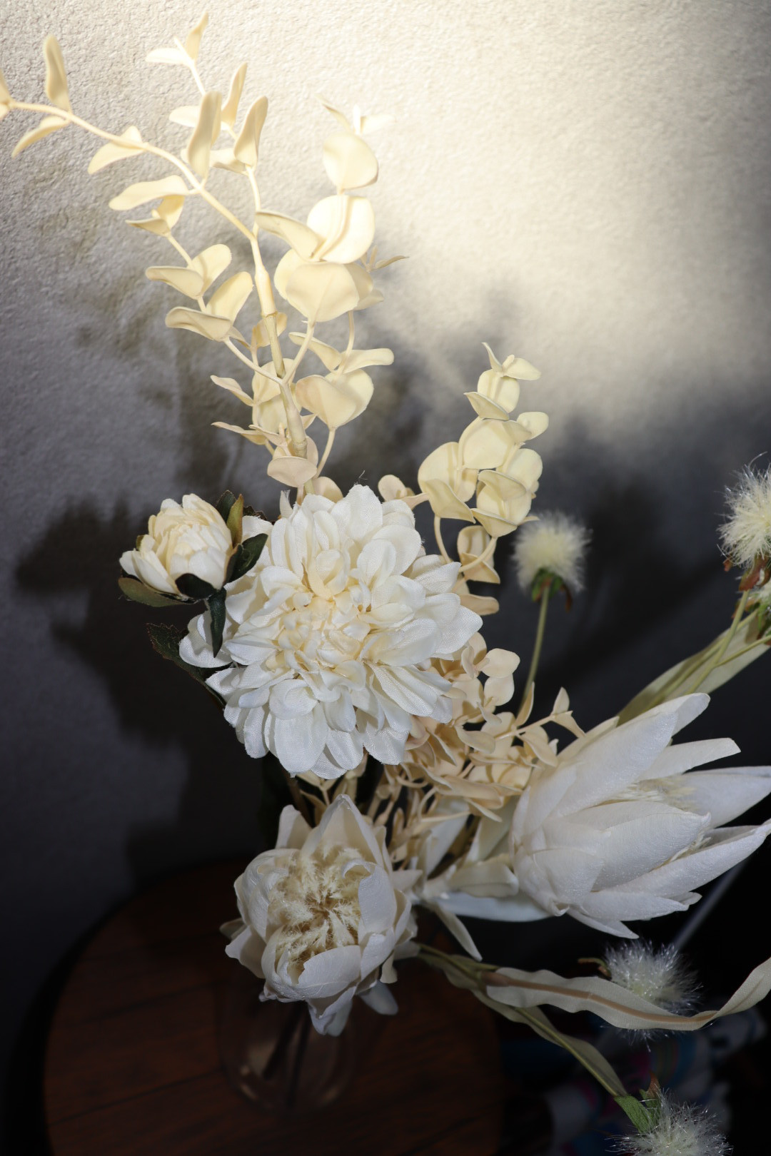 4種のくすみカラーインテリアブーケ