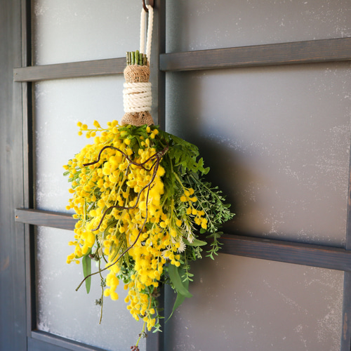 ミモザスワッグ｜ふんわりナチュラルな大人のミモザ｜アーティ