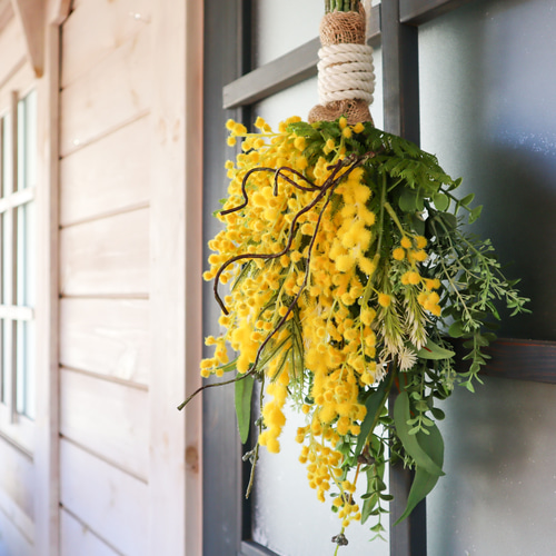 ミモザスワッグ｜ふんわりナチュラルな大人のミモザ｜アーティ