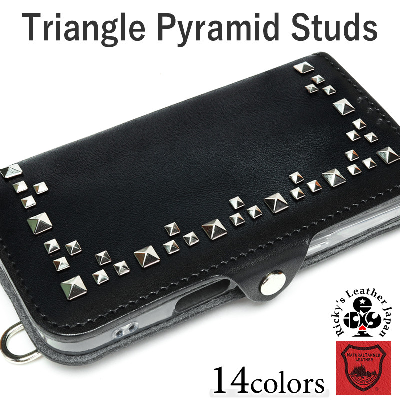 “トライアングルピラミッドスタッズ”手帳型ケース 14色 TPU iPhone Pixel Xperia Galaxy 10,868円