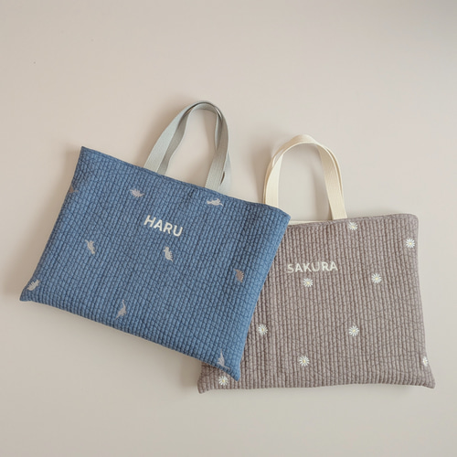 お名前刺繍可 選べる書体 ヌビ レッスンバッグ ヌビバッグ 入園入学 A4