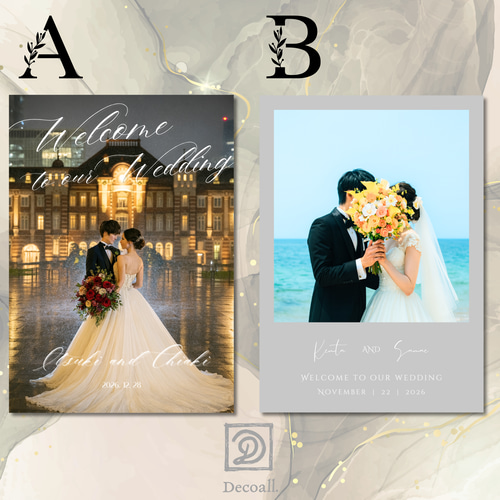 ウエディング　ウェルカムボード　結婚式　プレゼントにも！　オーダーメイド c10b0f36de384eb0120c292d4238cb