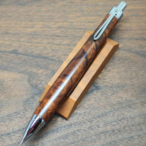 新作】デザートアイアンウッド瘤杢 シャープペンシル No.098 ペン