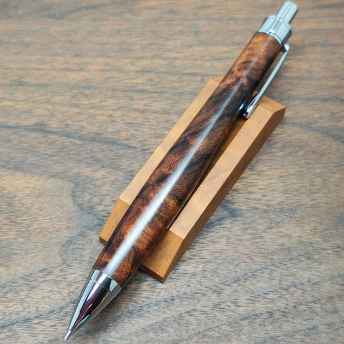 401ペン工房翌檜　極上　デザートアイアンウッド　瘤杢　ツートン　木軸シャーペン 401ペン工房翌檜 極上 デザートアイアンウッド 瘤杢 ツートン 木軸