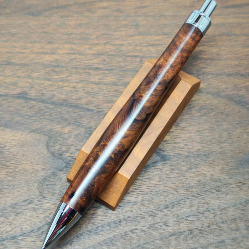 547極上　デザートアイアンウッド瘤杢　木軸シャーペン　ボールペン 新作】デザートアイアンウッド瘤杢 シャープペンシル No.098 ペン