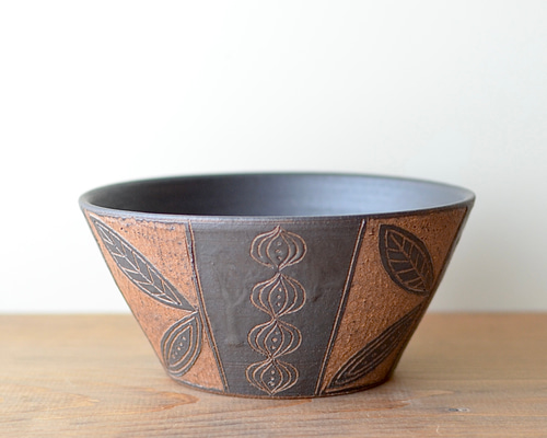 サンニン(月桃)掻き落とし鉢 やちむん 沖縄 お椀・ボウル・鉢 工房o