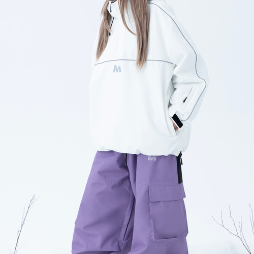 25-26秋冬限定 スノーボードウェア パンツ ズボン 紫 撥水 メンズ