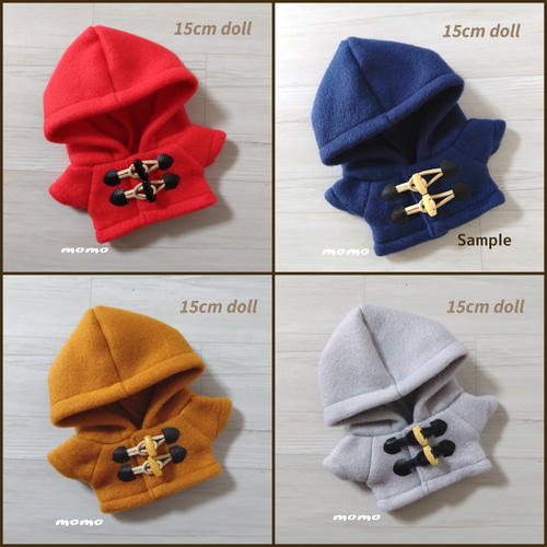 ぬいぐるみ服 着せ替え15cm ダッフルコート ぬいぐるみ momo 通販