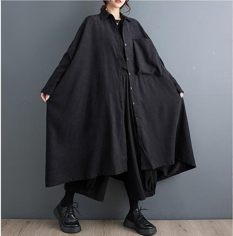 大きいサイズ レディース ワンピース　ブラック　春 秋冬 新品 長袖　ゆったり